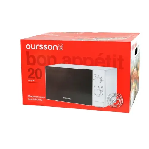 Микроволновая печь OURSSON MM2013B/WH, 20 л., белая (М)