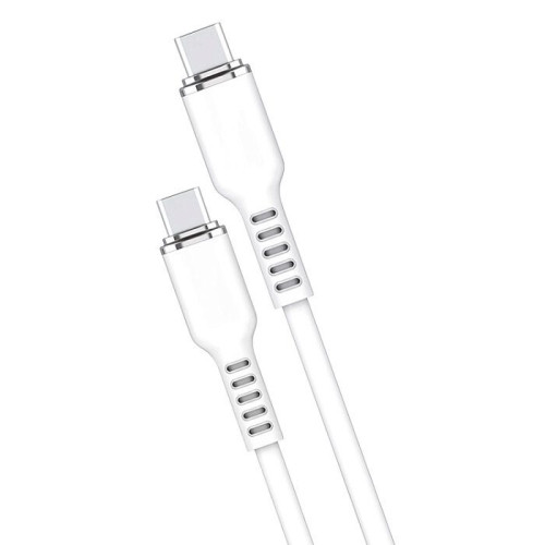 Кабель USB 3.0 Type-C - Type-C 1 м WALKER C795 60W белый (WC-795-TYP-TYP/WH)