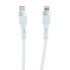 Кабель USB 3.0 Type-C - Lightning 8-pin 1,2 м OLMIO 3A 30W PD BOLT текстильный усиленный белый