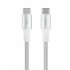 Кабель USB 3.0 Type-C - Type-C 1,2 м OLMIO 3A 60W PD Master усиленный белый