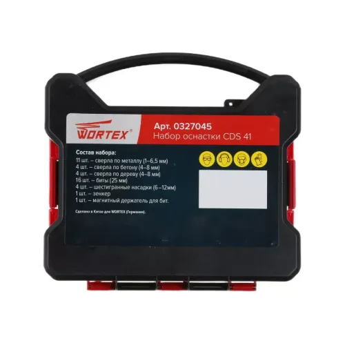 Набор бит и сверл WORTEX CDS 41 (327045)
