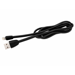Кабель USB 2.0 A вилка - Lightning 8-pin 1 м Vixion VX-12i PRO плоский силиконовый черный
