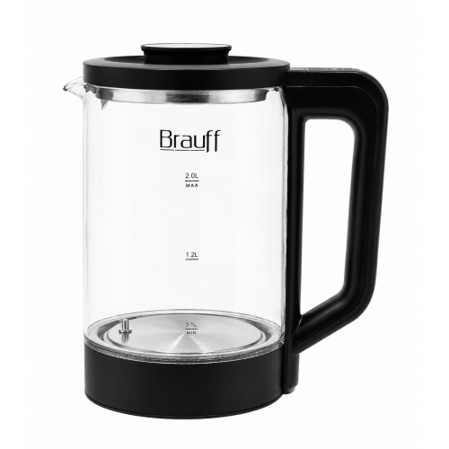 Чайник эл. умный BRAUFF BRF-9294, WIFI, работает с Алисой, 2 л., стекло/черный