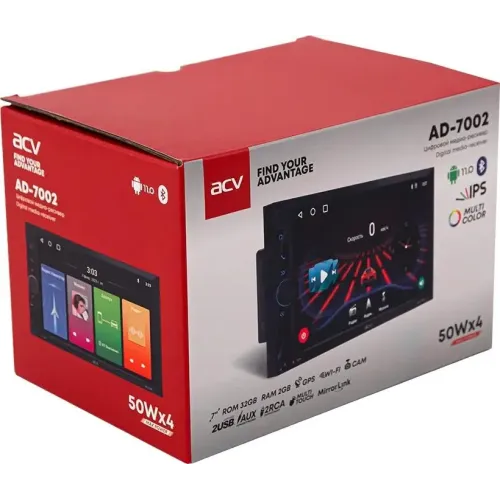 Автомагнитола-FLASH ACV AD-7002 2DIN