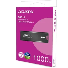 SSD USB 1Tb ADATA SC610 USB 3.2 черный