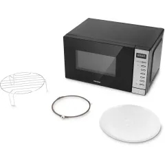 Микроволновая печь RONDELL RDE-MW203, 20 л., гриль, черная/серебро (Э)