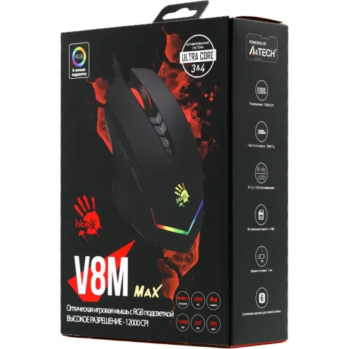 Мышь A4 Bloody V8M черный