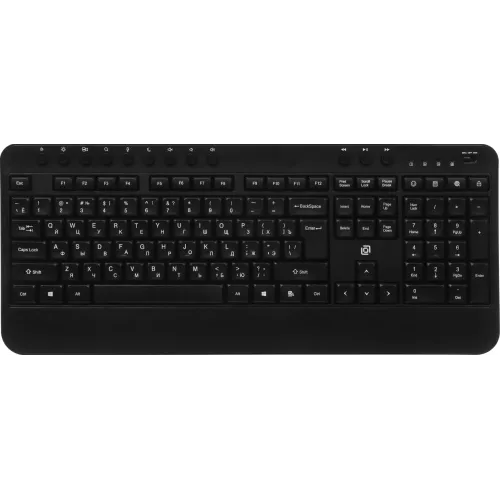 Клавиатура Oklick K257W черный 