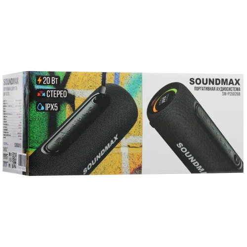 Акустика портативная SOUNDMAX SM-PS5026B черный