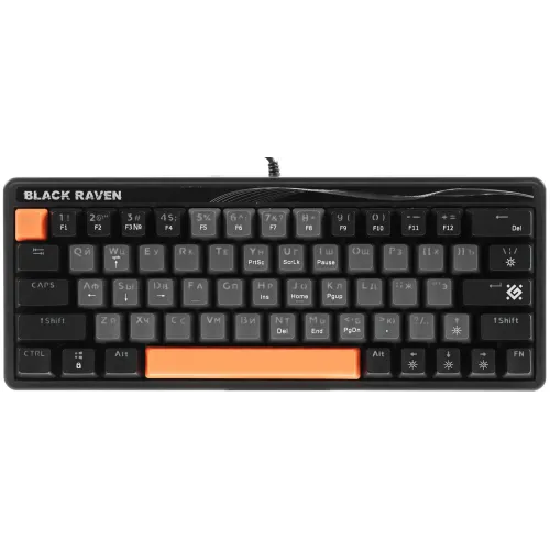 Клавиатура Defender Black Raven GK-417 серый