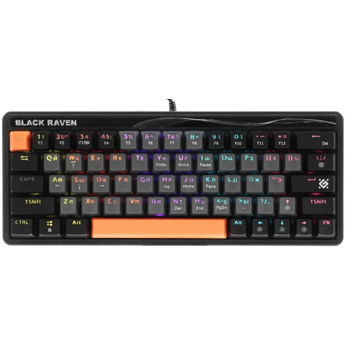 Клавиатура Defender Black Raven GK-417 серый