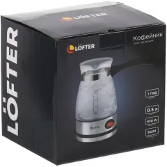 Турка эл. Lofter GMV-04, стекло, 0,5 л. (470402)