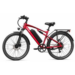 Электровелосипед QRONGE Zephyr красный