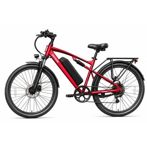 Электровелосипед QRONGE Zephyr красный