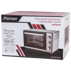 Электропечь PIONEER MO5015G, гриль, 30 л., серебро