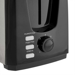 Тостер DELTA LUX DL-090 черный/сталь