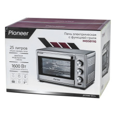 Электропечь PIONEER MO5011G, гриль, 25 л., серебро