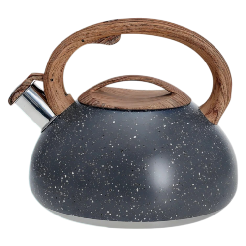 Чайник со свистком ALPENKOK AK-514/1, сер. гранит./дер., 3 л.