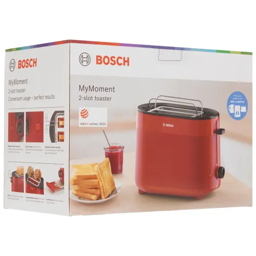 Тостер BOSCH TAT2M124 красный