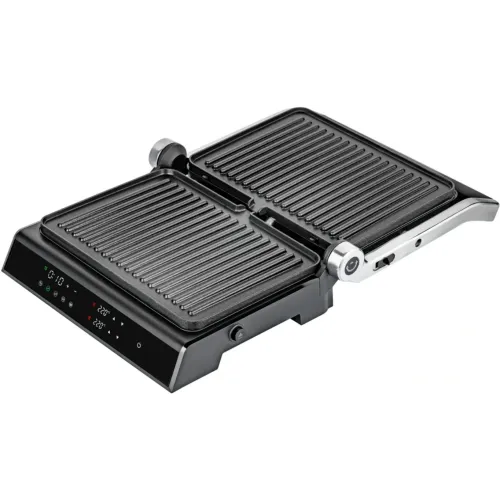 Гриль Weissgauff WCG 150 X digital inox, 3 в 1 черный/серый