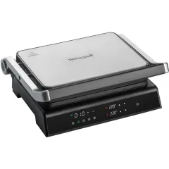 Гриль Weissgauff WCG 150 X digital inox, 3 в 1 черный/серый