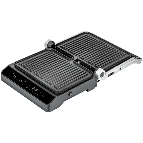 Гриль Weissgauff WCG 250 B digital glass, 3 в 1 черный/зеркальный