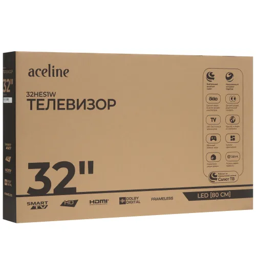 Телевизор 32" ACELINE 32HES1W SMART TV