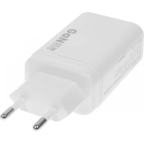 СЗУ Borasco 3.0A 65W Borasco USB QC3.0 + USB-C PD двухпортовое белое