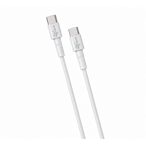 Кабель USB 3.0 Type C - Type C 1 м Vixion VX-21c PRO 3A 60W белый (GS-00036133)