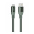 Кабель USB 2.0 A вилка - Type C 1.2 м Olmio 6A 66W PD Shield усиленный темно-зеленый