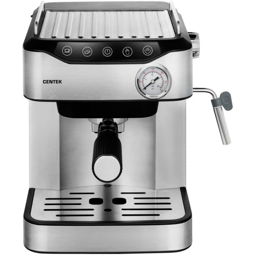 Кофеварка рожковая CENTEK CT-1166 серебристая