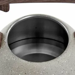 Чайник со свистком ALPENKOK AK-533, беж. гранит/дер.руч, 3 л.