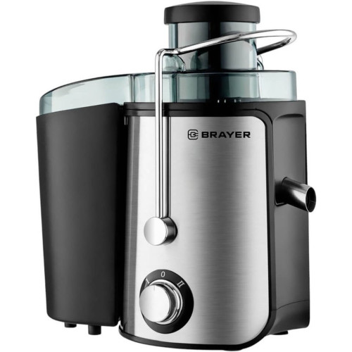 Соковыжималка центробежная BRAYER BR1711 стальной/черный