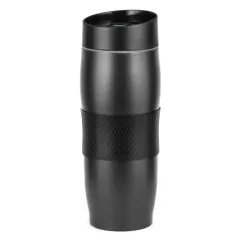 Термокружка LARA LR04-24, двойные стенки, 380 мл, черный
