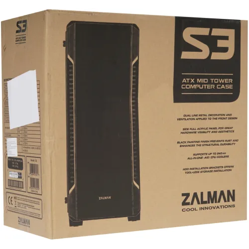 Корпус Zalman S3 черный