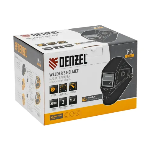 Щиток сварщика DENZEL F9 Real Color (89718)