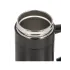 Термокружка DANIKS, нерж./пласт., 400 мл., ручка, черная (XYG-003-black)(459433)