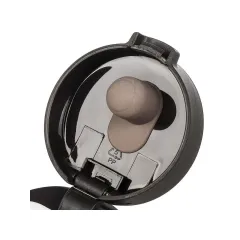 Термокружка DANIKS, нерж./пласт., 430 мл., серый/черная (JS-002-black-grey)(459430)
