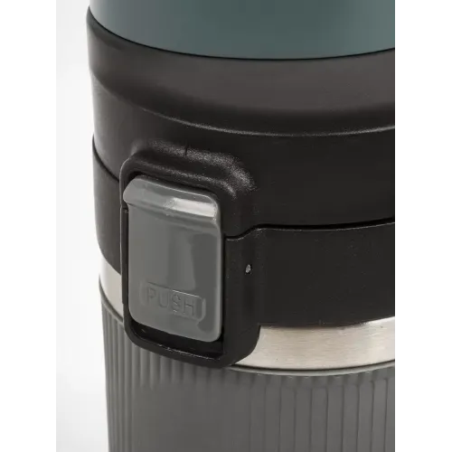 Термокружка DANIKS, нерж./пласт., 430 мл., серый/черная (JS-002-black-grey)(459430)