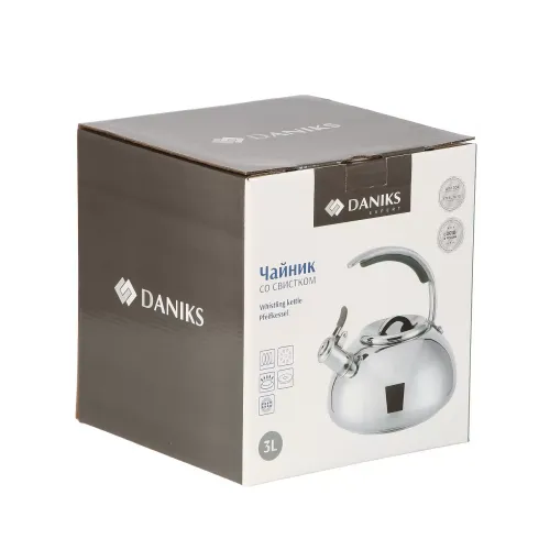 Чайник со свистком Daniks GS-04590 Expert, индукция, нерж., 3 л.(480194)
