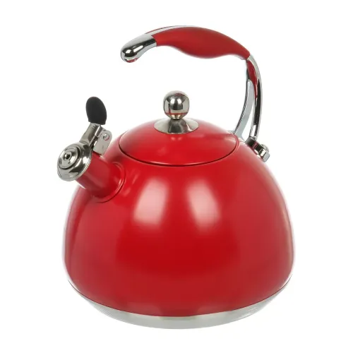 Чайник со свистком Daniks WT-T1054-RED Carezza, индукция, красный, 3 л.(516956)