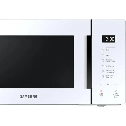 Микроволновая печь SAMSUNG MG-23T5018AW/BW, гриль, 23 л., белая (С)