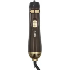 Фен-расческа King Professional KP-6034 черная/коричн./золот.