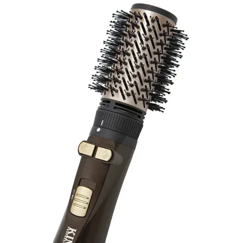 Фен-расческа King Professional KP-6034 черная/коричн./золот.