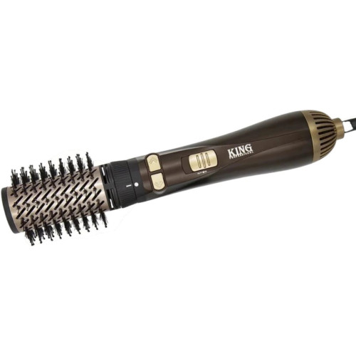 Фен-расческа King Professional KP-6034 черная/коричн./золот.