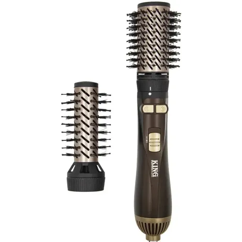 Фен-расческа King Professional KP-6034 черная/коричн./золот.
