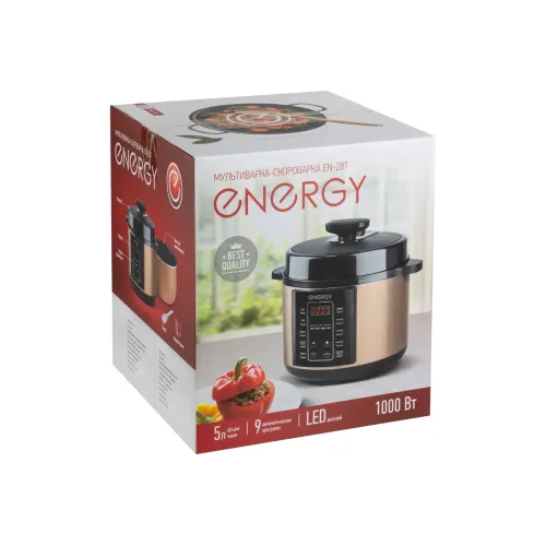 Мультиварка-скороварка ENERGY EN-287 черная/золотистая