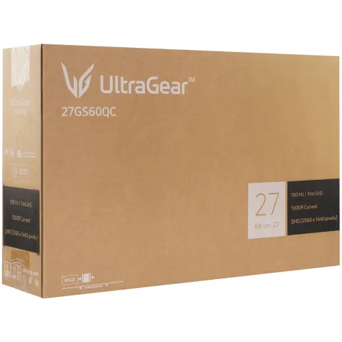 Монитор 27" LG UltraGear 27GS60QC-B