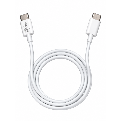 Кабель USB 3.0 Type C - Type C 1 м Vixion VX-05c PRO 3A 60W белый