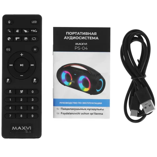 Акустика портативная MAXVI PS-04 черный